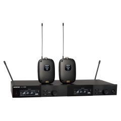 Microfone sem fio Shure SLXD14D-G58 duplo com dois bodypack 1