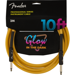 Cabo para Instrumento FENDER PRO GLOW IN THE DARK 3.0M Orange