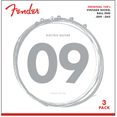 Cordas para Guitarra FENDER ORIGINAL PURE NICKEL 009-042 150L 3 PACK