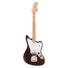Guitarra Squier Affinity Series™  Jaguar®, Maple Fingerboard, White Pickguard, Mystic Metallic Brown