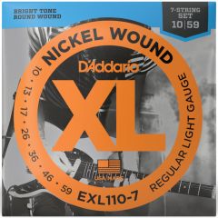 Cordas Para Guitarra 7-Cordas D'Addario XL Nickel Wound EXL110-7 .010-.059 