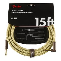 Cabo para Instrumento FENDER DELUXE SERIES TWEED COIL 4.5M RETO/ANG Tweed