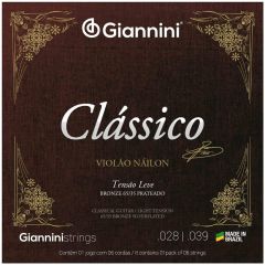 Corda para Violão GIANNINI CLÁSSICO NYLON 65/35 GENWPL LEVE