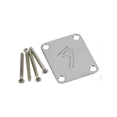 NECK PLATE FENDER 4-BOLT '70S VINTAGE-STYLE F LOGO