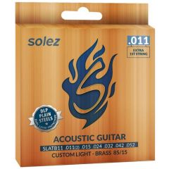 Cordas para Violão SOLEZ SLATB11 BRONZE 85/15 011