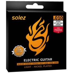 Cordas para Guitarra SOLEZ SLG10 NICKEL PLATED 010
