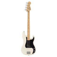 Baixo Fender® Standard Precision Bass®, Maple Fingerboard, Black Pickguard, Olympic White