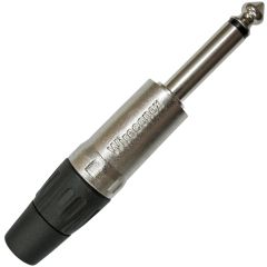 WC 1112 TS L BKNI - Plug  6,3mm (1/4")  TS Linha Metal  - WIRECONEX