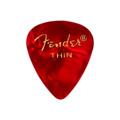 Pack Palheta FENDER 351 SHAPE PREMIUM THIN Red Moto - 06 UNIDADES