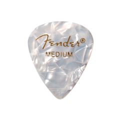 Pack Palheta FENDER 351 SHAPE PREMIUM MEDIUM White Moto - 06 UNIDADES