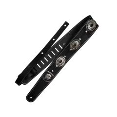 Correia Signature Motörhead Couro Preto Concho Prata Richter