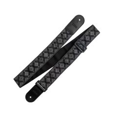 Correia Retrô Couro Sintético Preto/Cinza Richter