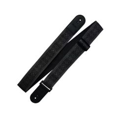 Correia Retrô Couro Sintético Preto/Cinza Gráfite Richter