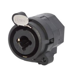 Conector Wireconex Combo XLR Fêmea Painel 3 polos + TRS - WC 330 Combo