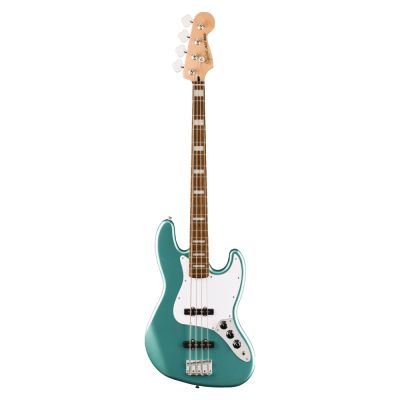 Baixo Squier Affinity Series™ Active Jazz Bass®, Laurel Fingerboard, White Pickguard, Mystic Sea Foam Green
