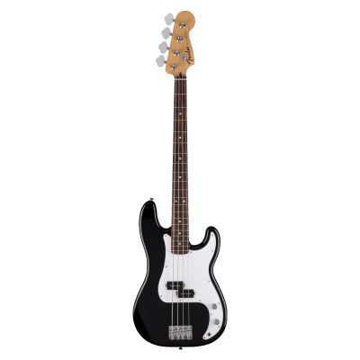 Baixo Fender® Standard Precision Bass®, Laurel Fingerboard, White Pickguard, Black
