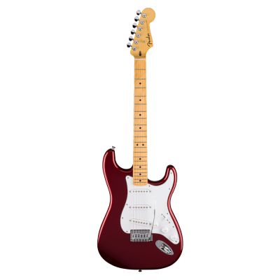 Guitarra Fender® Standard Stratocaster®, Maple Fingerboard, White Pickguard, Candy Cola