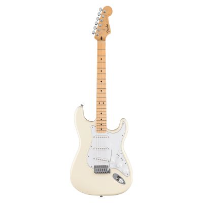 Guitarra Fender® Standard Stratocaster®, Maple Fingerboard, White Pickguard, Olympic White